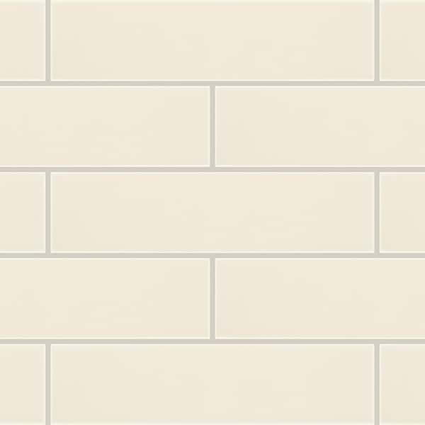 Daltile Restore Ivory 2 in. x 8 in. Glossy Ceramic Wall Tile (0.127 sq. ft./Each)