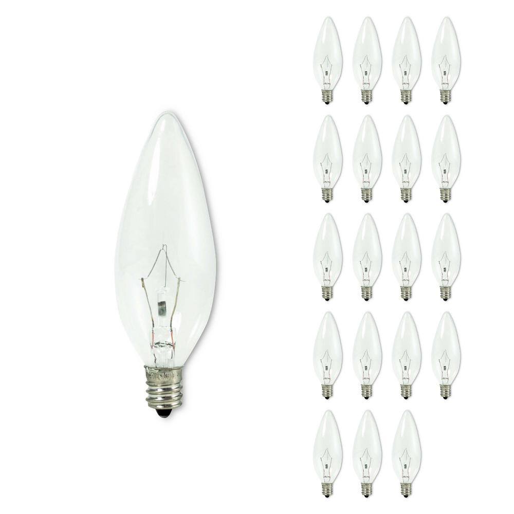 Bulbrite Krystal Touch 40Watt Clear B10 Krypton Light Bulb with