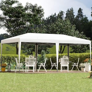 10 ft. x 20 ft. Pop Up Heavy-Duty Canopy Tent for Parties, Outdoor Instant Gazebo Sun Shade Shelter with Carry Bag