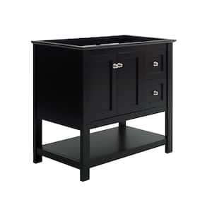 Manchester 36 in. W Bathroom Vanity Cabinet Only in Black