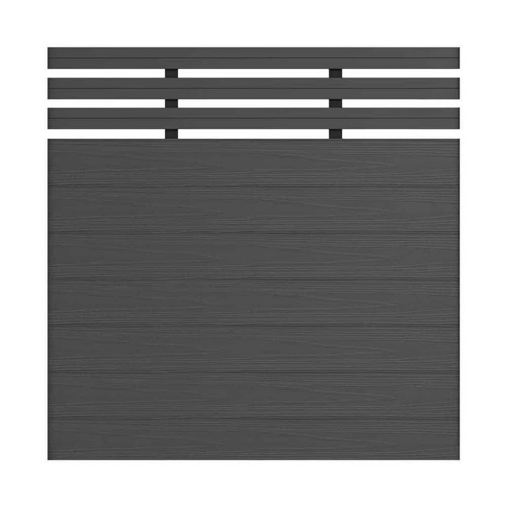 Semi-Privacy Waterproof 5.5 ft. H x 6 ft. W Silver Grey Composite Fence Board without Post price history on PriceWatchPro