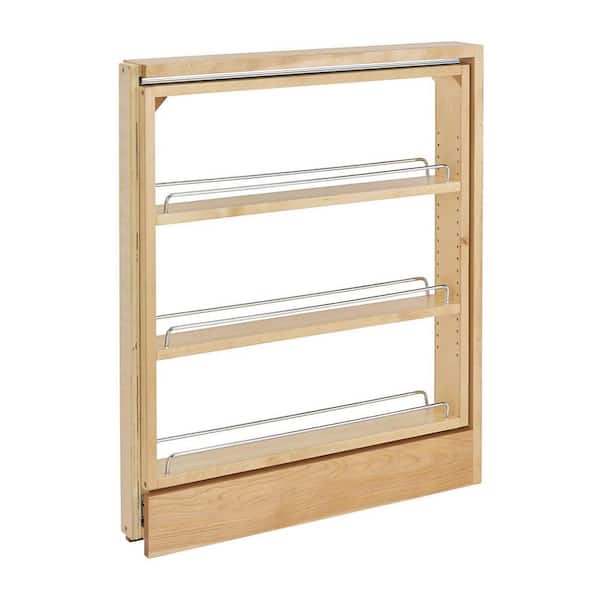Rev-A-Shelf 5-1/2 Inch Width Wood Kitchen Cabinet Base Pull-Out