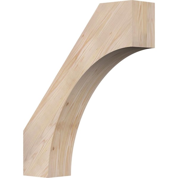 Ekena Millwork 5 1/2"W x 24"D x 28"H Westlake Smooth Knee Brace, Douglas Fir