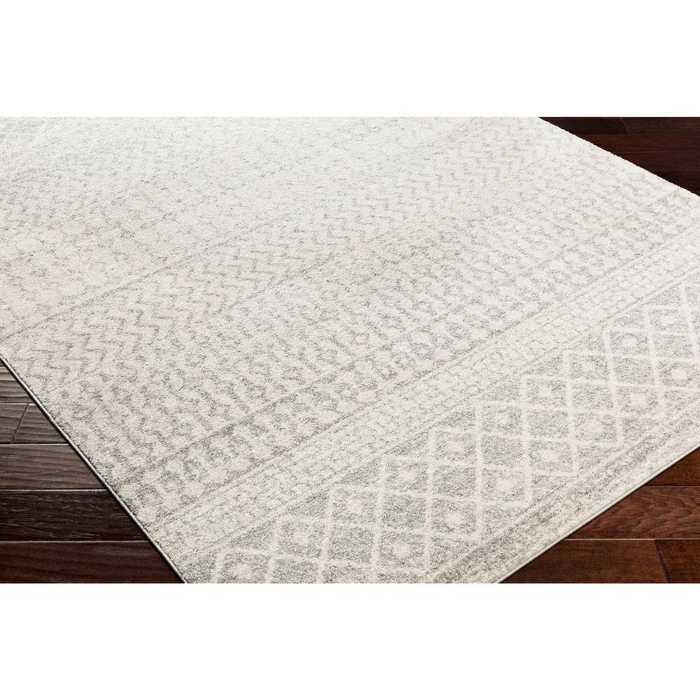 Gray Moroccan Patterned 12' x 15' Area Rug