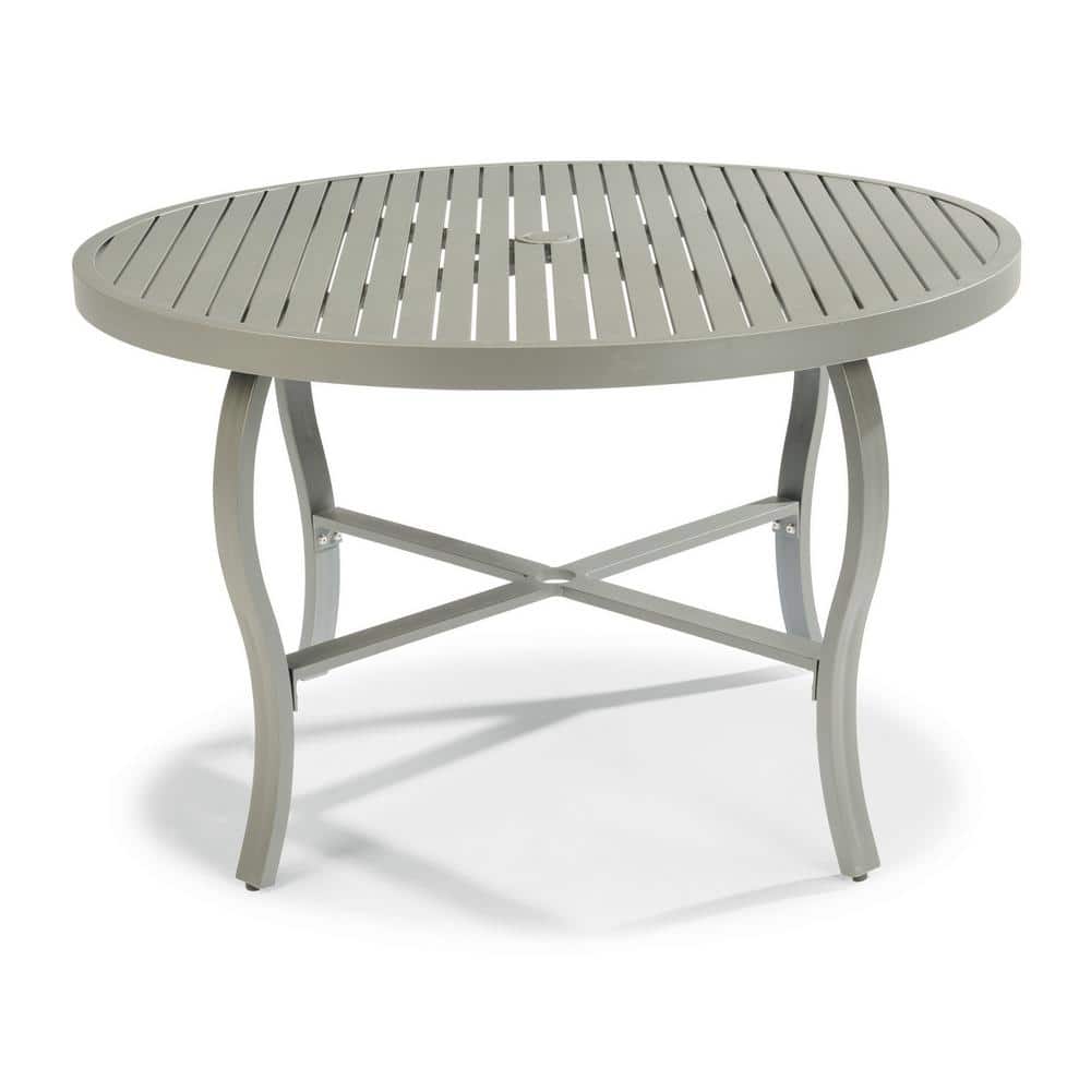 Captiva 48" Charcoal Gray Aluminum Outdoor Dining Table