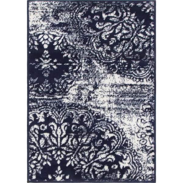 Unique Loom Sofia Grand Navy Blue 2' 2 x 3' 0 Area Rug