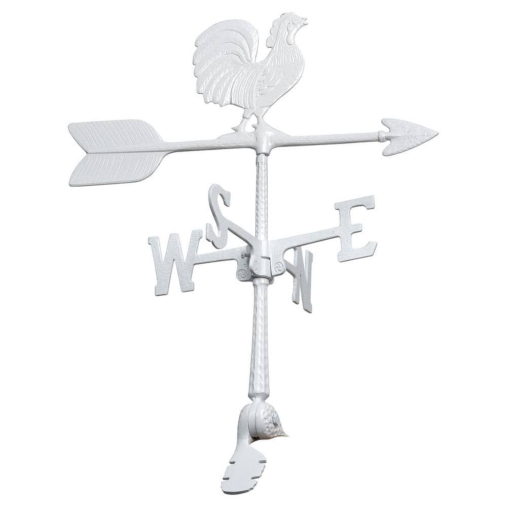 24 in. Aluminum Rooster Weathervane - White price history on PriceWatchPro