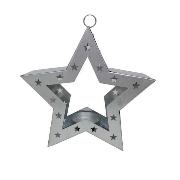 Unbranded Sliver Metal Star Candle Holder