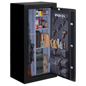 Elite 30-Gun Fireproof Safe with Electronic Lock Gun Safe, Black