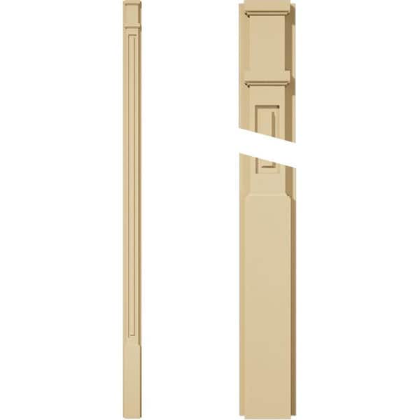 Ekena Millwork 2 in. D x 4 in. W x 90 in. L Primed Polyurethane Pilaster 1-Pack