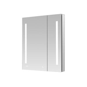 Signature Royale 36 in W x 30 in. H Recessed or Surface Mount Medicine Cabinet with Bi-View Doors and LED Lighting