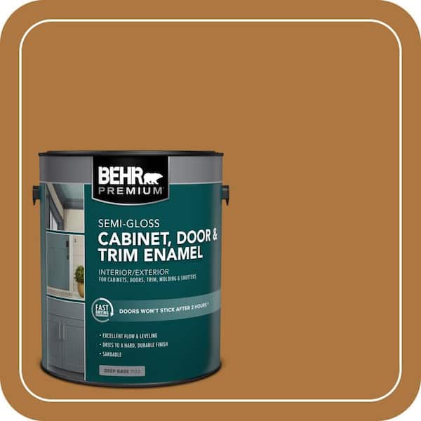 1 gal. #M250-7 Blonde Wood Semi-Gloss Enamel Interior/Exterior Cabinet, Door & Trim Paint