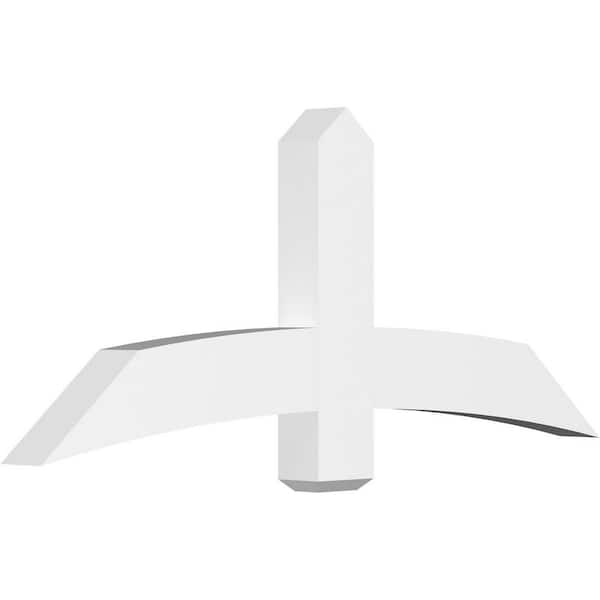 Ekena Millwork Bellingham 60 in. W x 25 in. H x 4 in. D Signature Polyurethane Bracket