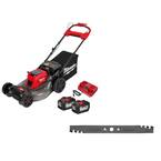 M18 FUEL Brushless Cordless 21 in. Walk Behind Dual Battery Self-Propelled Mower w/(2)12Ah Batteries & High Lift Blade
