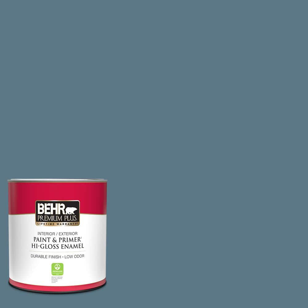 Reviews For Behr Premium Plus 1 Qt. #pmd-65 Ocean Shadow Hi-gloss 