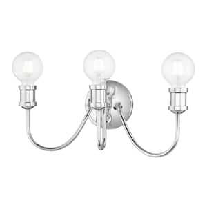 Beckford 19 in. 3-Light Polished Chrome ADA Vanity Light