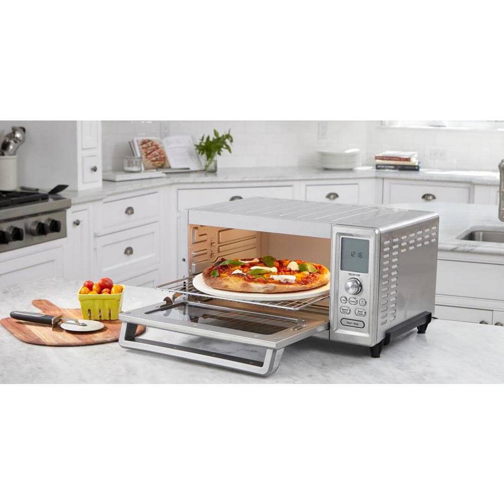 Chef's Stainless Steel Digital Convection Toaster Oven with LCD Display