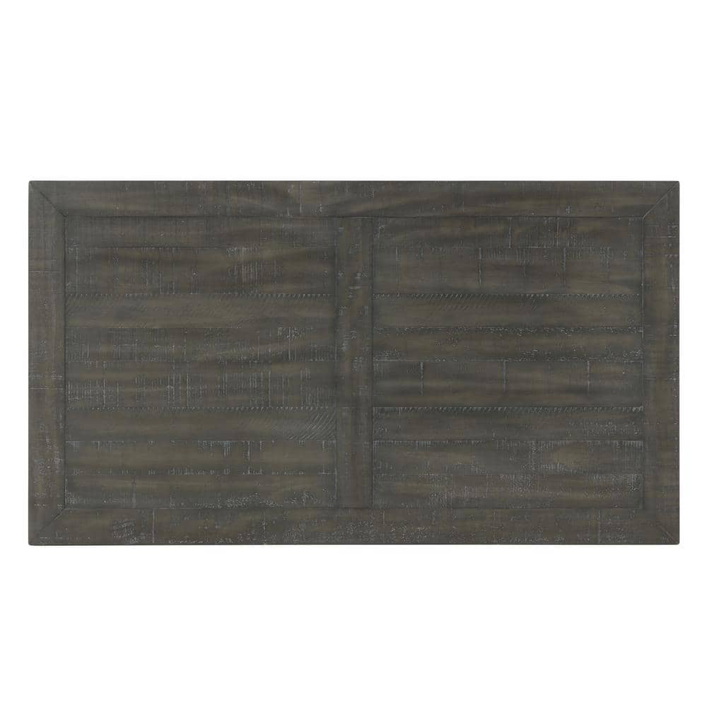 Napa Pedestal Reclaimed Pine Coffee Table in Reclaimed Natural and White
