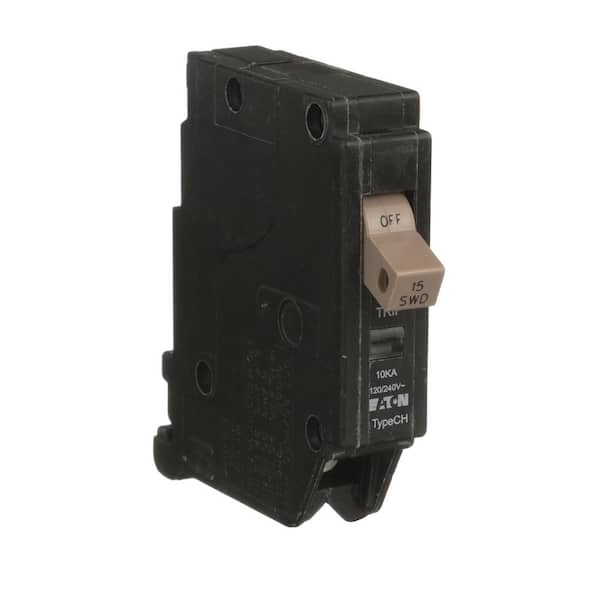 Eaton CH 15 Amp 240 Volts 1-Pole Circuit Breaker with Trip Flag