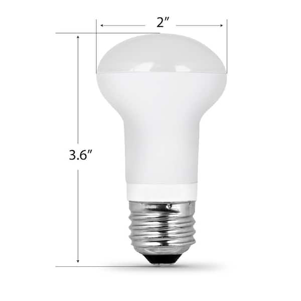 40-Watt Equivalent R16 Dimmable CEC Title 20 90+ CRI E26 Flood LED Light Bulb Soft White 2700K (4-Pack)
