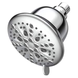 PulsePure 1-Spray Pattern with 2.5 GPM 5 in. Wall Mounted Rain Shower Fixed Shower Head with Filter in Chrome