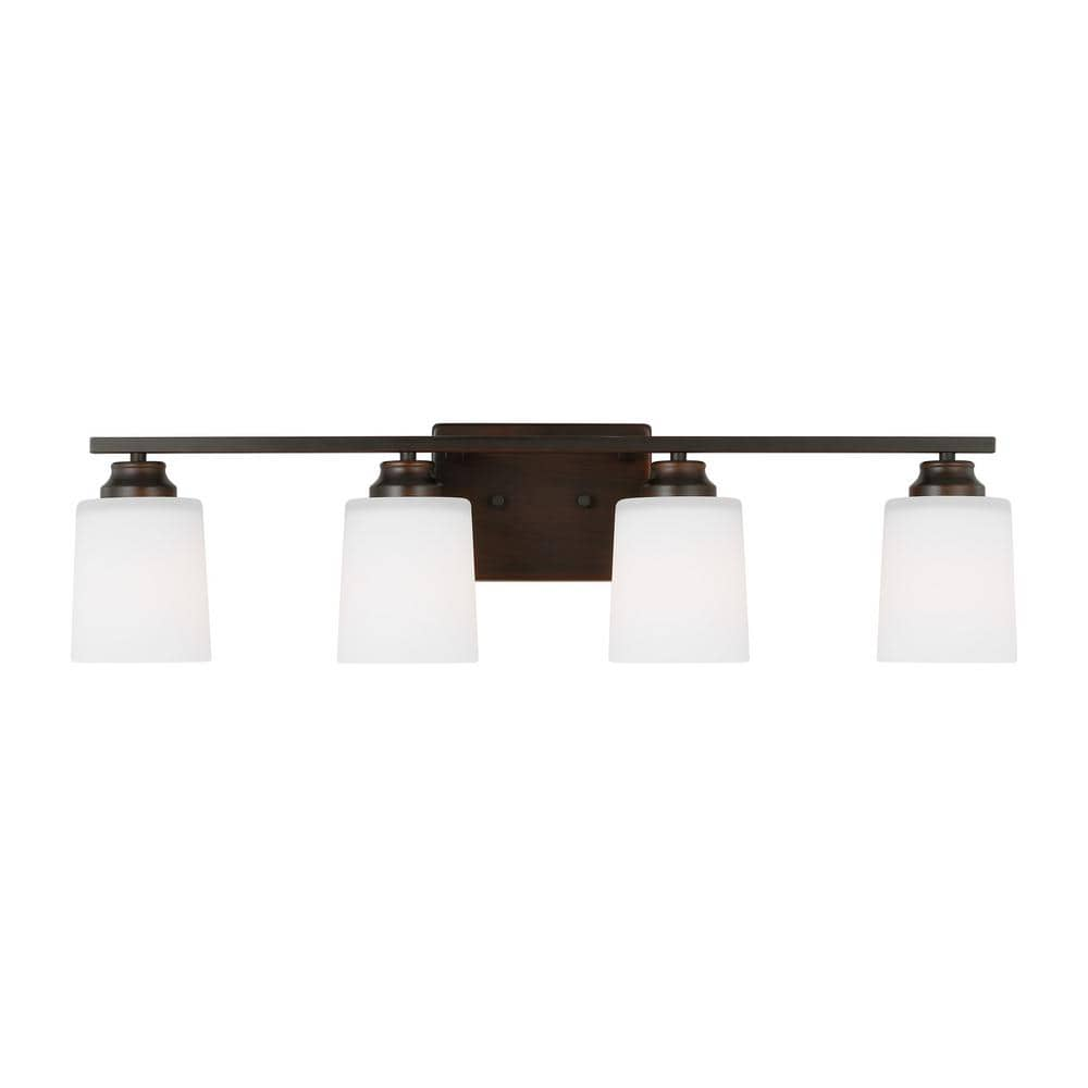 Generation Lighting Vinton 29 in. 3-Light Bronze Bathroom Vanity Light ...