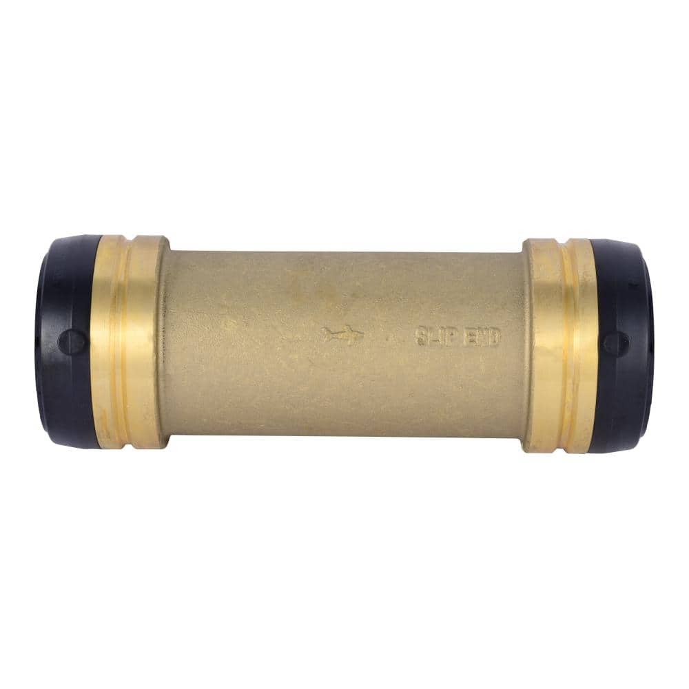 SharkBite 2 in. Brass Push-to-Connect Slip Coupling Fitting