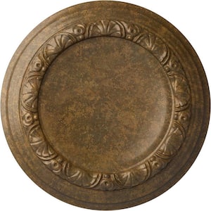 12-1/2 in. x 1-1/2 in. Carlsbad Urethane Ceiling Medallion (Fits Canopies upto 7-7/8 in.), Rubbed Bronze
