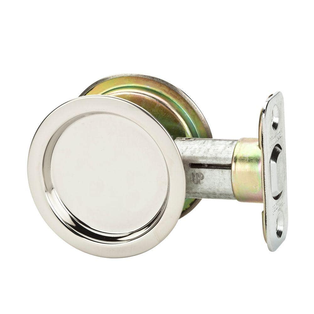 UPC 042049940176 product image for Round Stainless Steel Hall/Closet Pocket Door Lock | upcitemdb.com