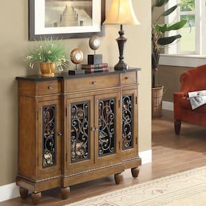 Vidi 43 in. Oak Standard Rectangle Wood Console Table