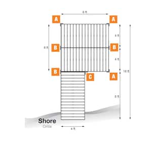 16 ft. Platform-Style Aluminum Dock Frames and Hardware for Aluminum Dock Systems