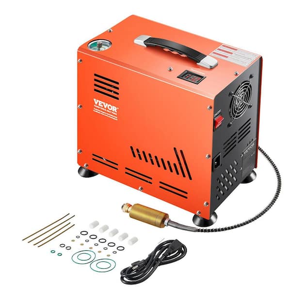 PCP Air Compressor, 800-Watt Dual-Cylinder PCP Airgun 0.26 Gal. Gas Compressor 4500 PSI/30 Mpa with Fan Cooling System