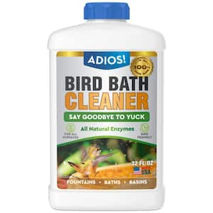 32 oz. Bird Bath Cleaner for Outdoor Fountains and Bowls, Safely Cleans Metal, Glass and Stone