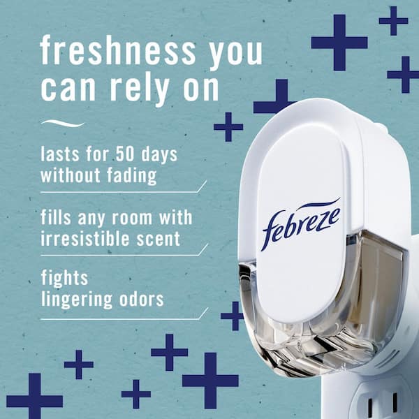 Plug Heavy-Duty Crisp Clean Scent Refills Recharges Air Freshener (2 Refills)