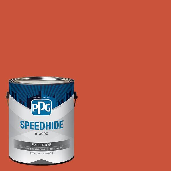 SPEEDHIDE 1 gal. PPG1193-7 Cinnamon Stone Semi-Gloss Exterior Paint