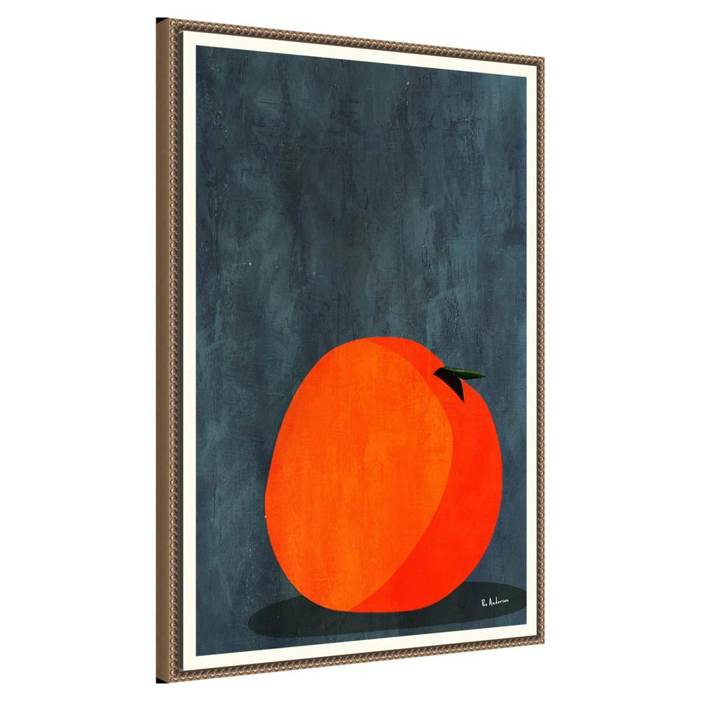 Large Bronze Framed Still Life Apple Canvas Print