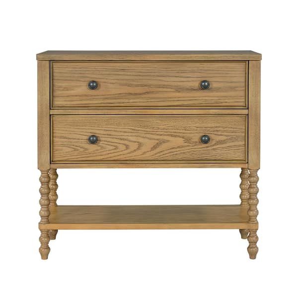 MADISON PARK Signature Beckett Natural 2-Drawer 36 in. Wide