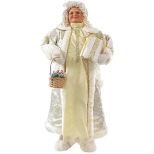 36 in. Christmas Music and Motion Mrs. Claus with Gift and Basket