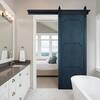 42 in. x 84 in. The Harlow III Admiral Wood Sliding Barn Door with Hardware Kit