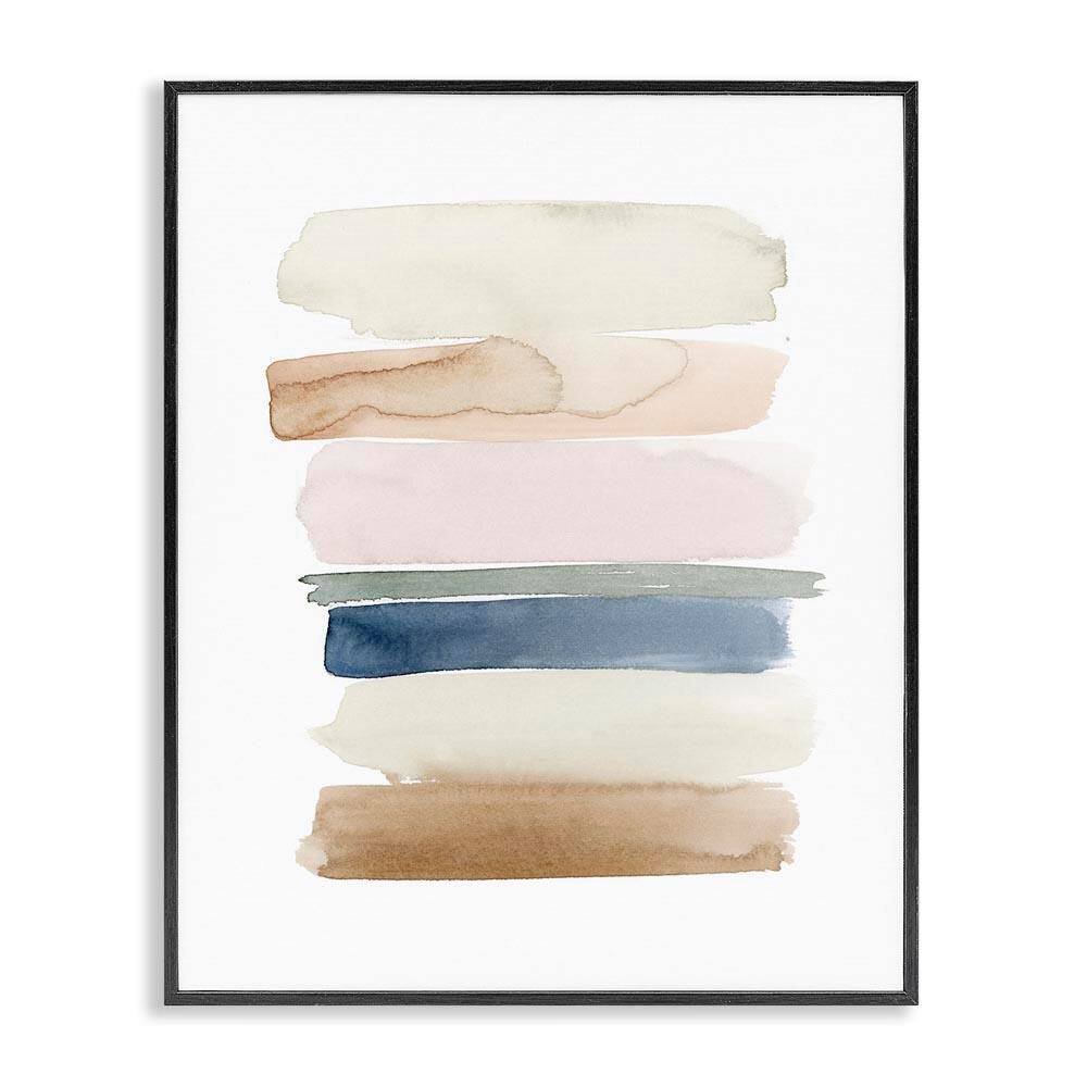 Tranquil Earth Modern Abstract Living Room Painting by Grace Popp Black Framed Giclee Art Print Abstract 30 in. x 24 in. price history on PriceWatchPro