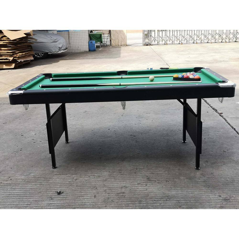 5.5 Ft Black MDF Multifunctional Billiards and Table Tennis Table