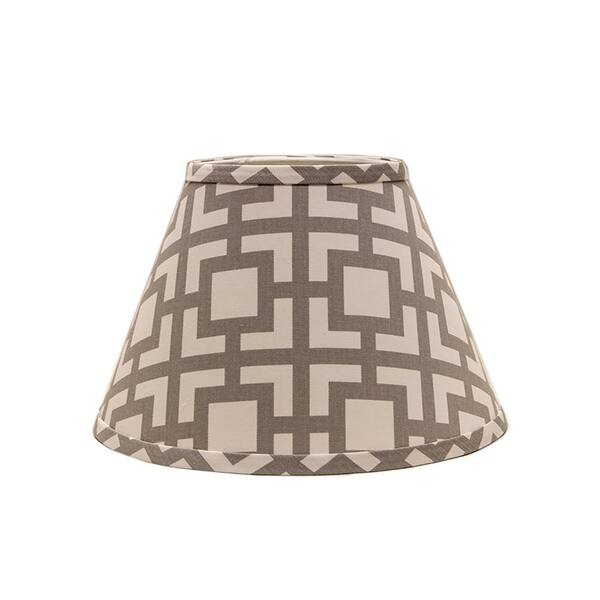 Homestyle 6 in. x 8 in. Gray Lamp Shade