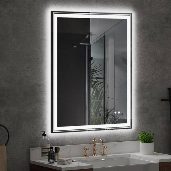 40 in. W x 32 in. H LED Rectangular Frameless Dimmable Wall Bathroom