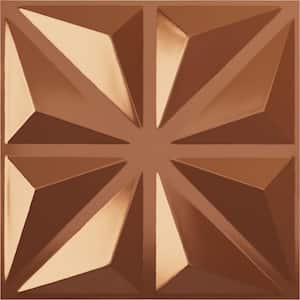 19 5/8 in. x 19 5/8 in. Bailey EnduraWall Decorative 3D Wall Panel, Copper (12-Pack for 32.04 Sq. Ft.)