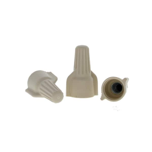 Commercial Electric Winged Wire Connectors, Tan (30-Pack)