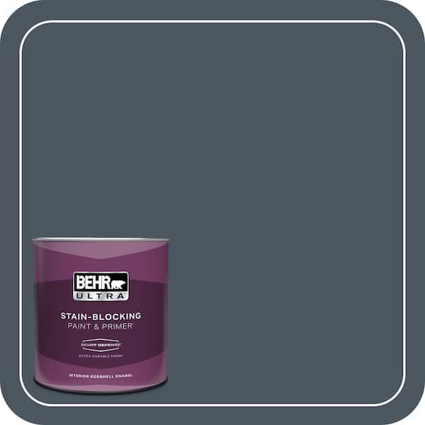 BEHR ULTRA 1 qt. #N480-7 Midnight Blue Extra Durable Eggshell Enamel Interior Paint & Primer