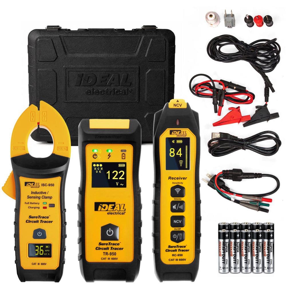 SURE LINE α IDEAL SureTrace Pro Circuit Tracer, 0-600-Volts AC/DC with