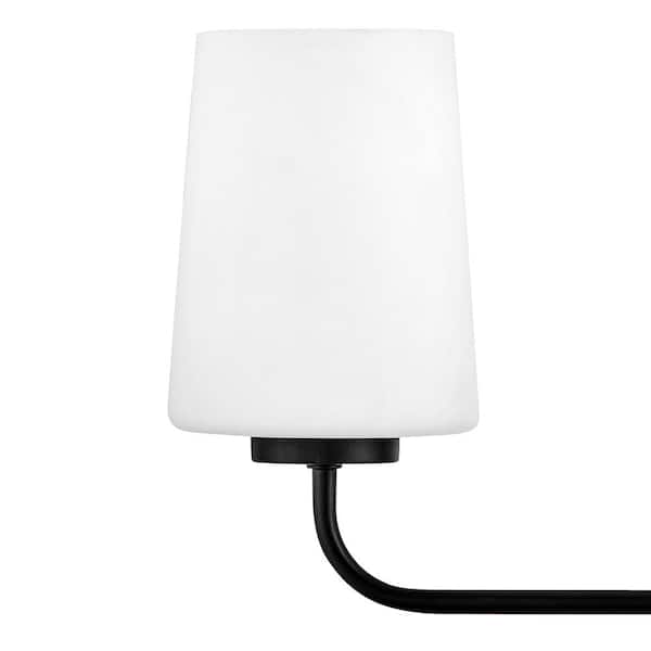 LARK - Kline 33.0 in. 4 Light Black Vanity Light