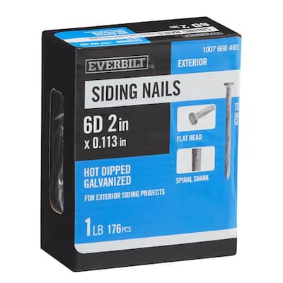 2 in. x 6D Hot Dipped Galvanized Siding 1 lb. (176-Count)