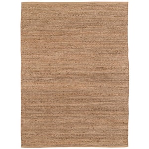 Naturals Brown 3 ft. x 5 ft. Farmhouse Solid Jute Area Rug